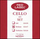 Super Sensitive Red Label Cello String Set 4/4 Set of 4 Strings